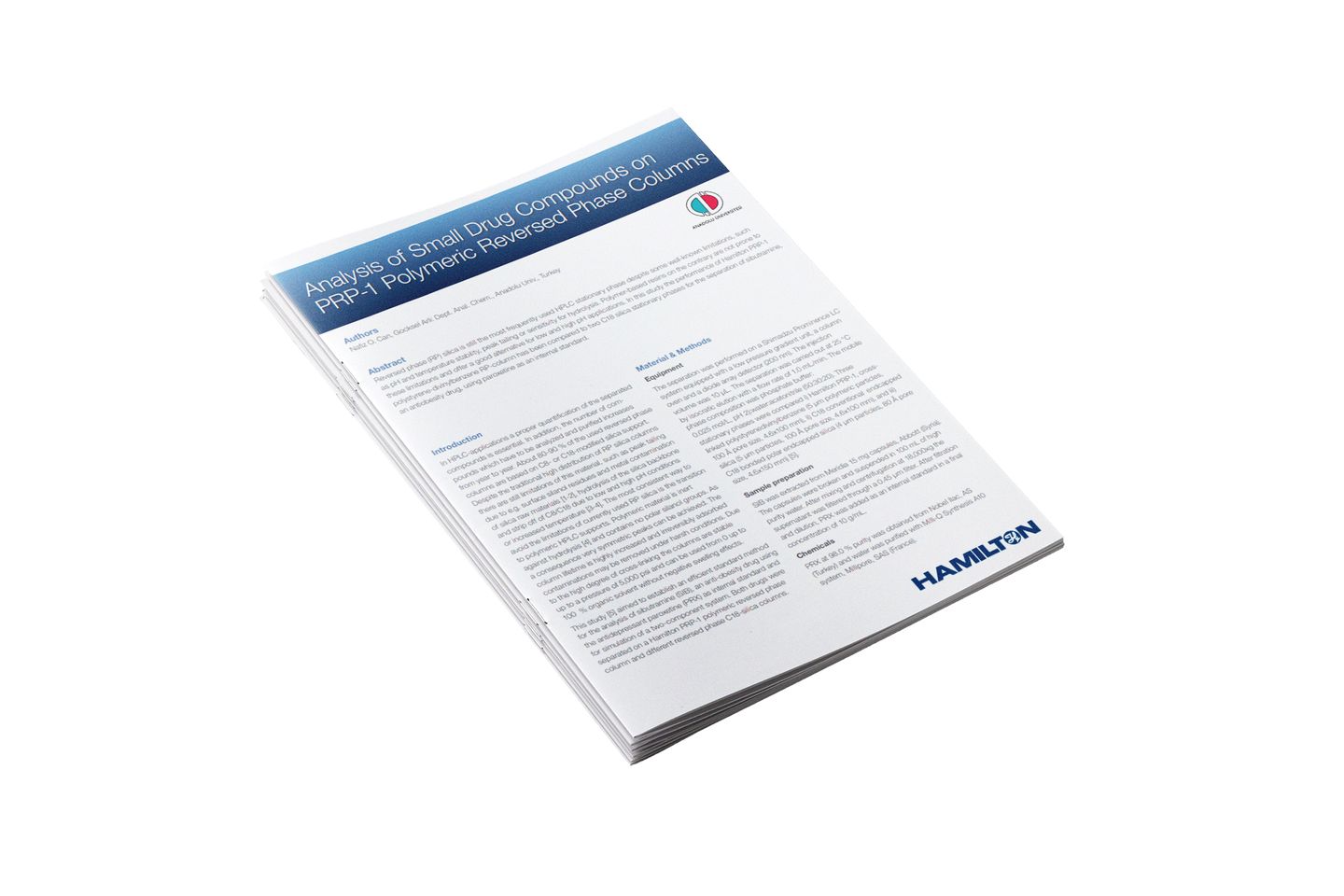 HAM App Note Purification of Small Drug Compounds PRP 1