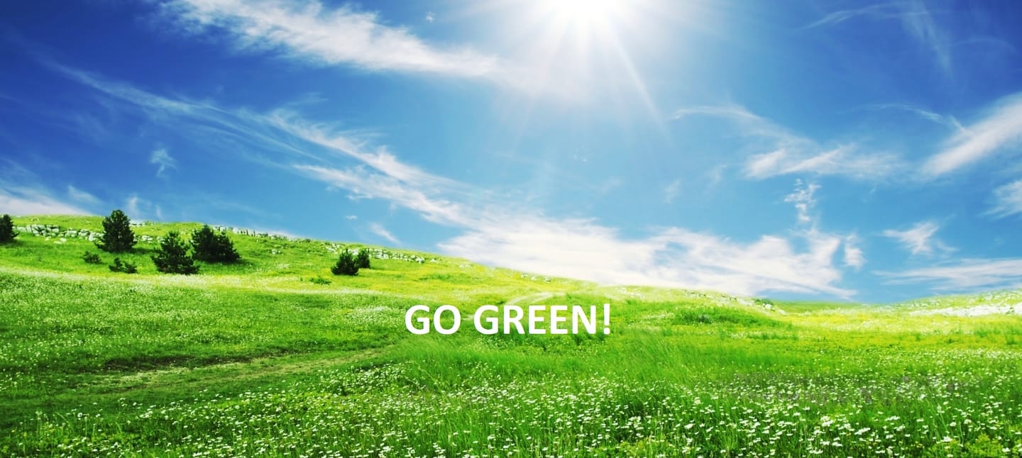Go green scenery image