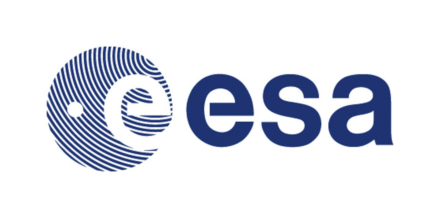 ESA (European Space Agency) logo in blue on a white background