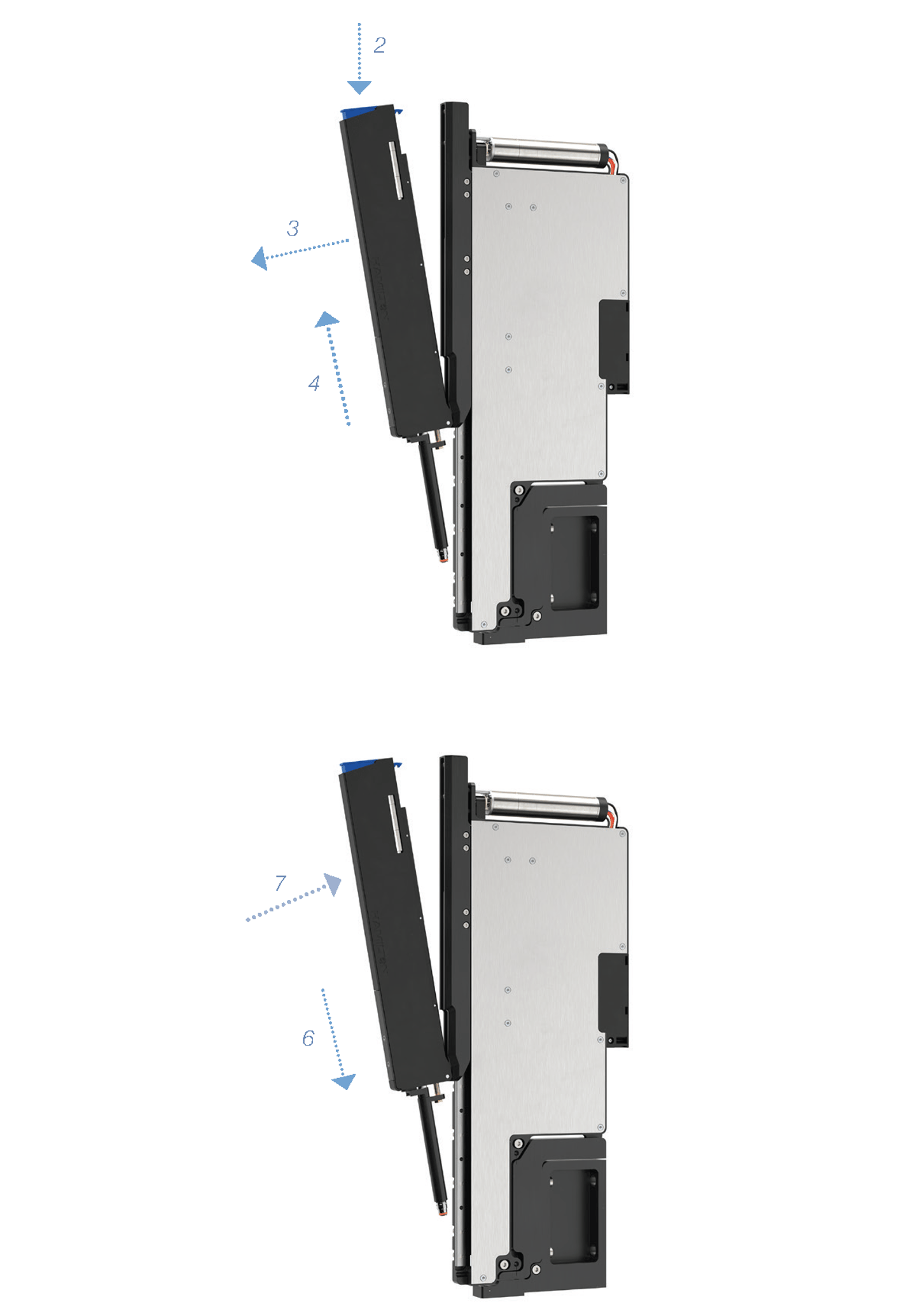 Demonstrating how to replace the ZEUS X1 pipette head