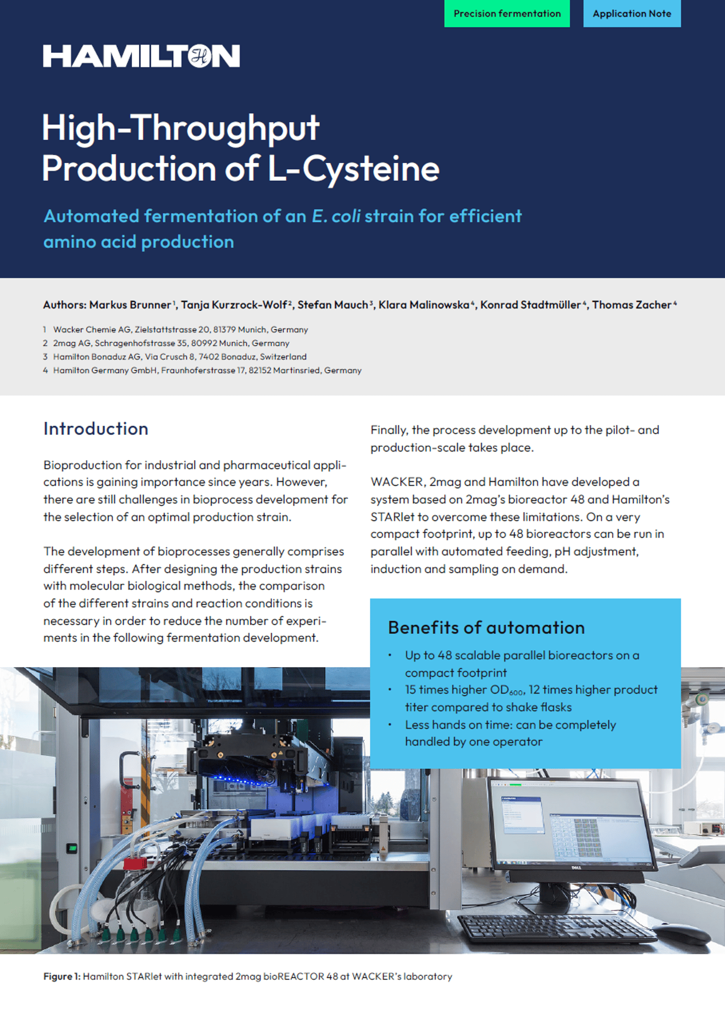 Application note 1708 L Cysteine Cover