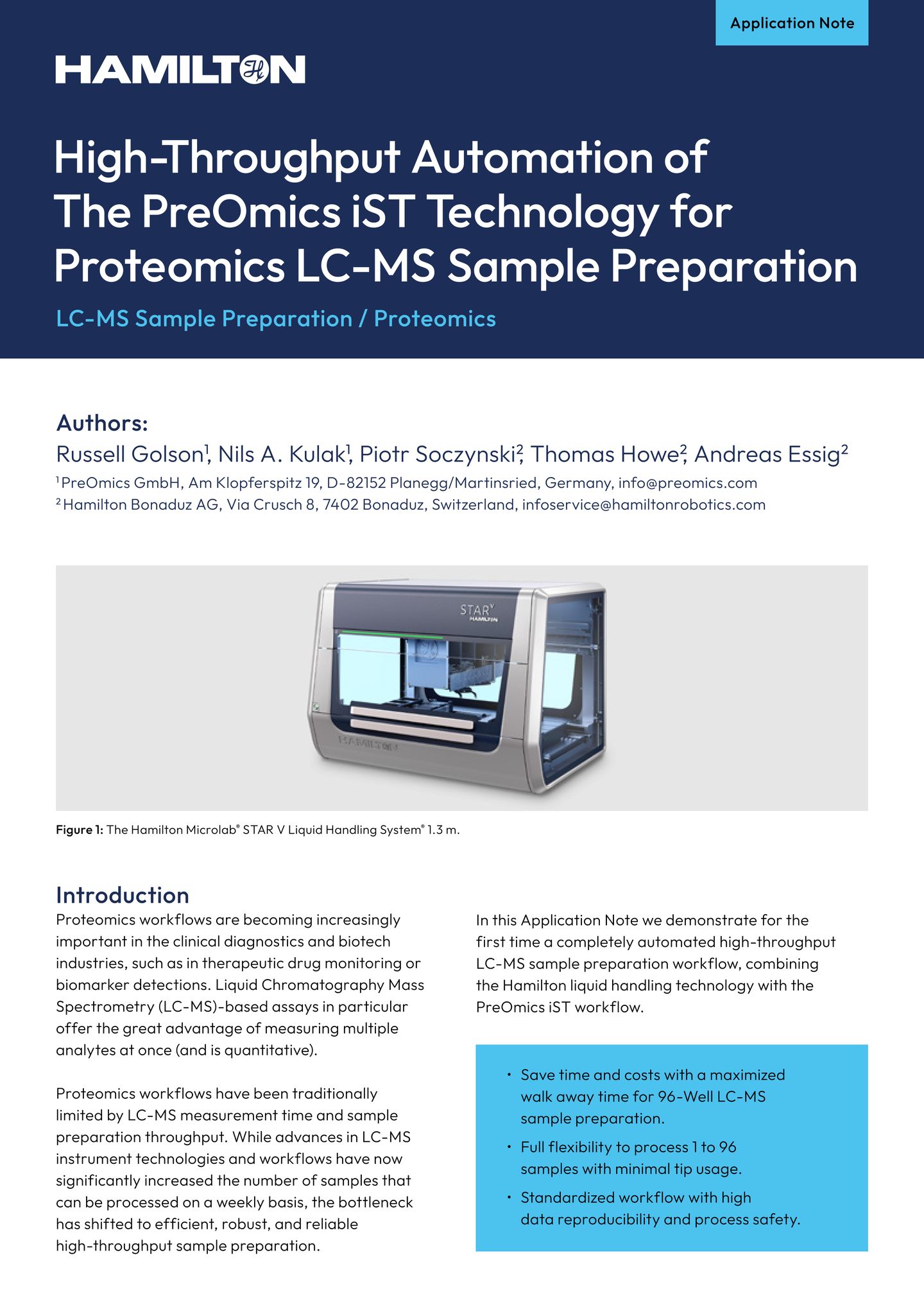 Application note Cover