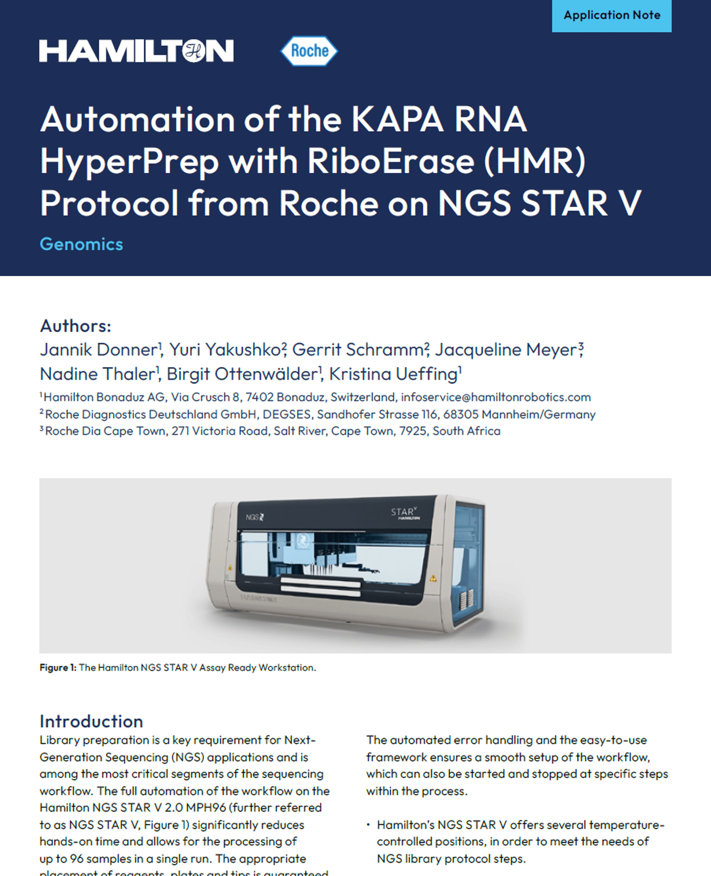 Application note 2108 05 Roche KAPA RNA Hyper Prep with Ribo Erase HMR 2025 06 Cover