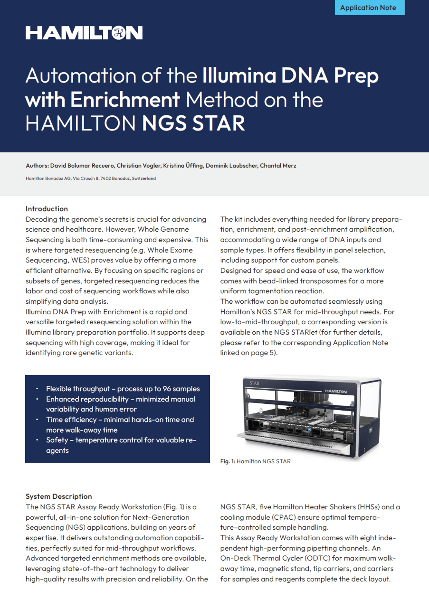 Application note 2510 01 Illumina NGS STAR DNA Prep with Enrichment Cover