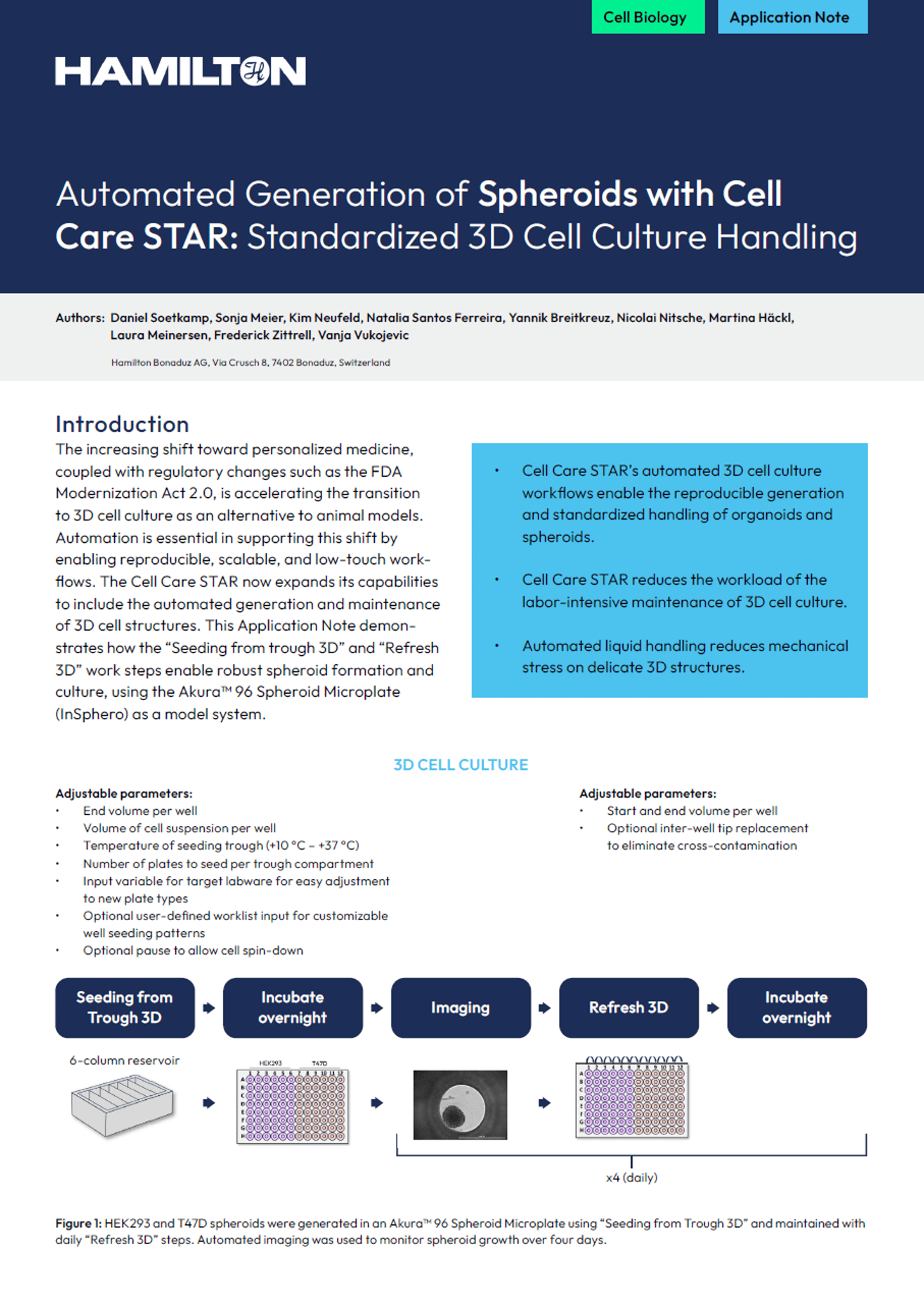 Application note 2511 03 Standardized 3 D Cell Culture Cover