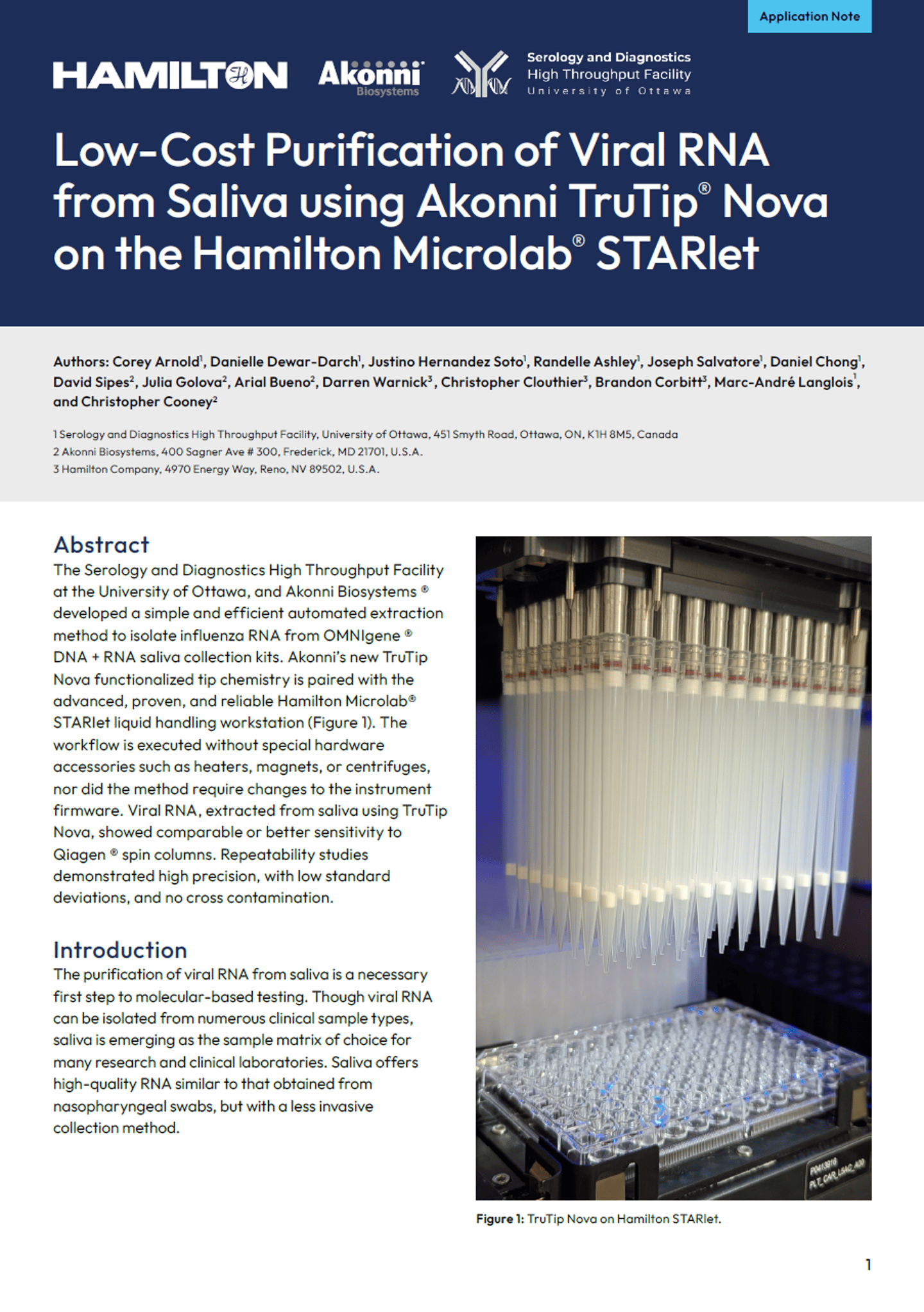 Automated liquid handling workstation loaded with pipette tips and a multiwell plate