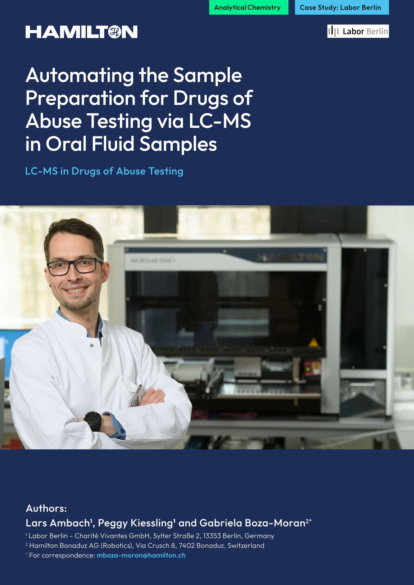 Cover image for Hamilton case study on Labor Berlin diagnostic laboratory efficiency