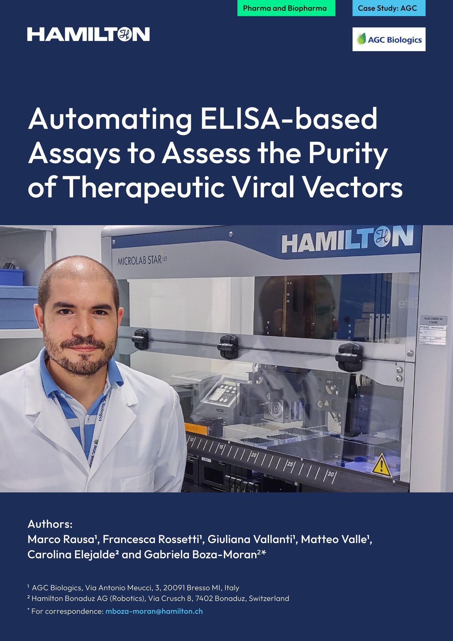 Cover image for Hamilton case study on AGC laboratory process optimization