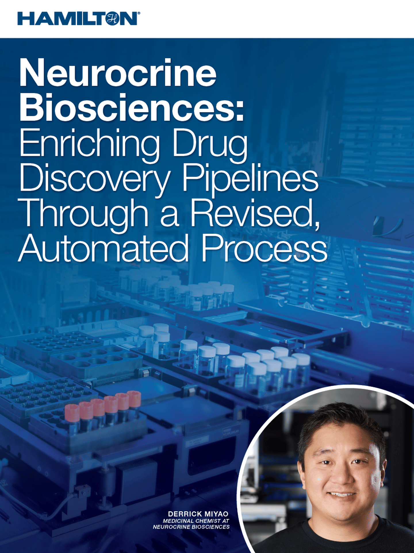 Cover image for Hamilton case study on Neurocrine laboratory automation