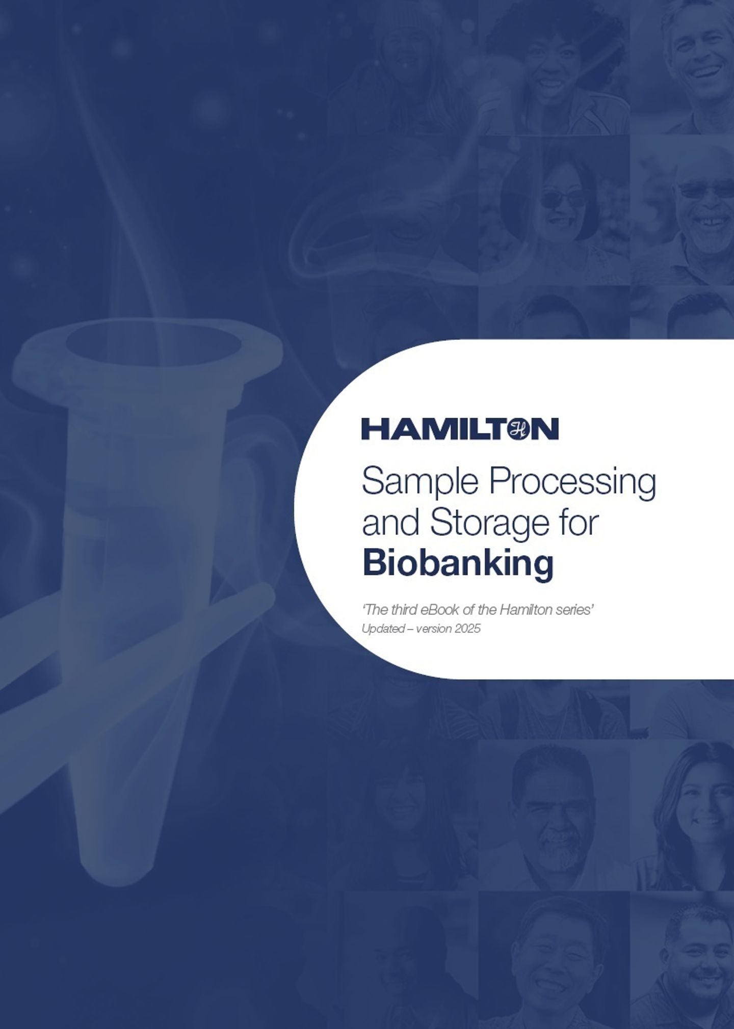 Cover image for Hamilton eBook on biobanking automation