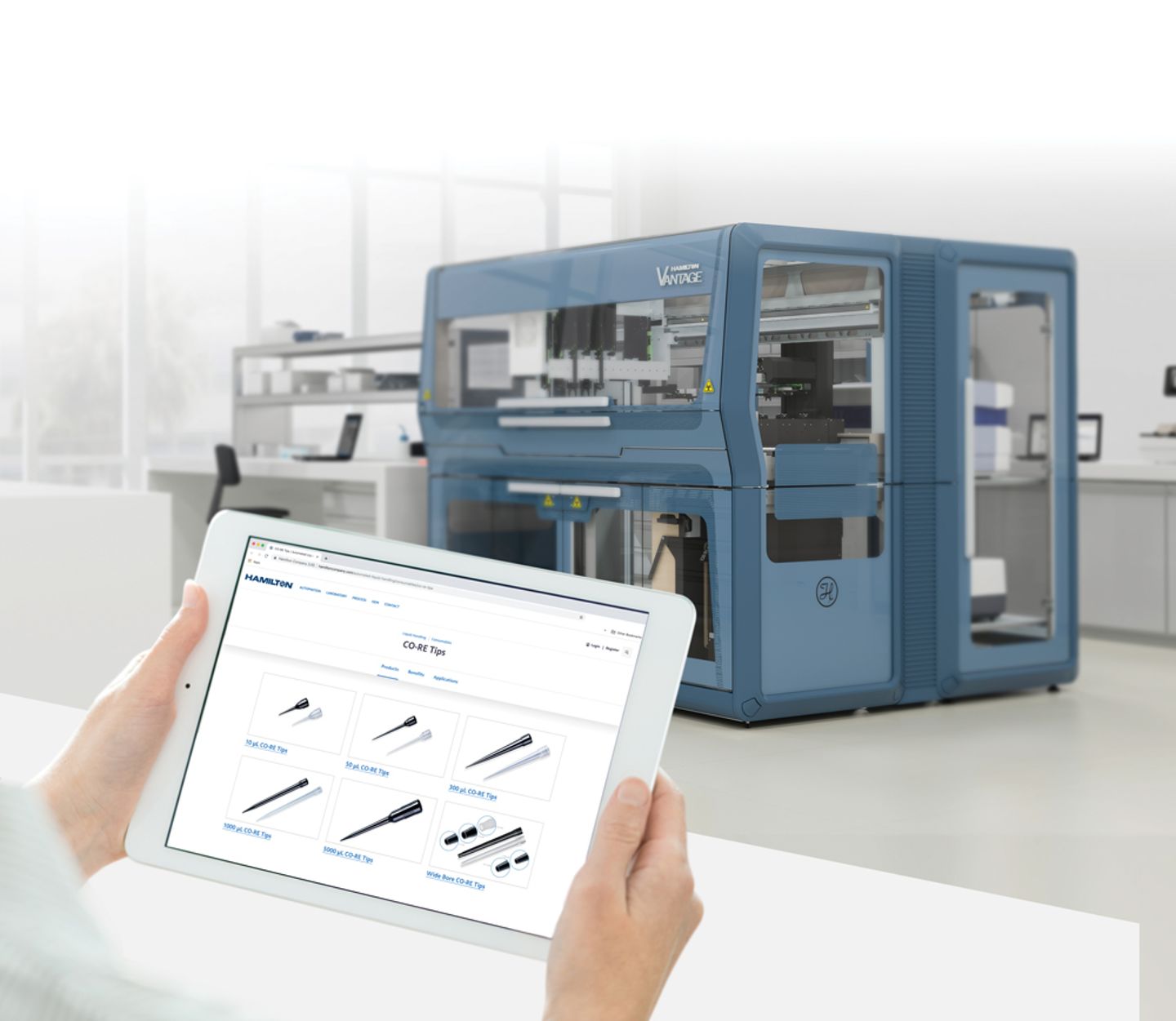 You can now purchase your tips or other consumables for a Hamilton Vantage online.