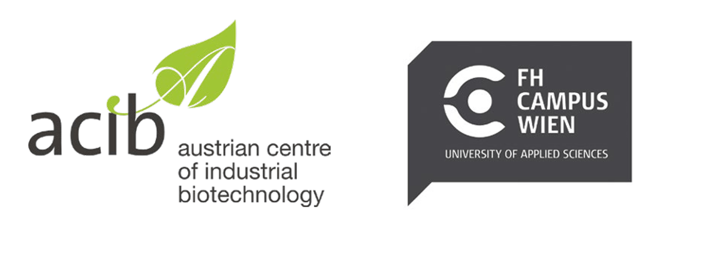 ACIB Austrian Centre of Industrial Biotechnology logo and FH Campus Wien University of Applied Sciences logo