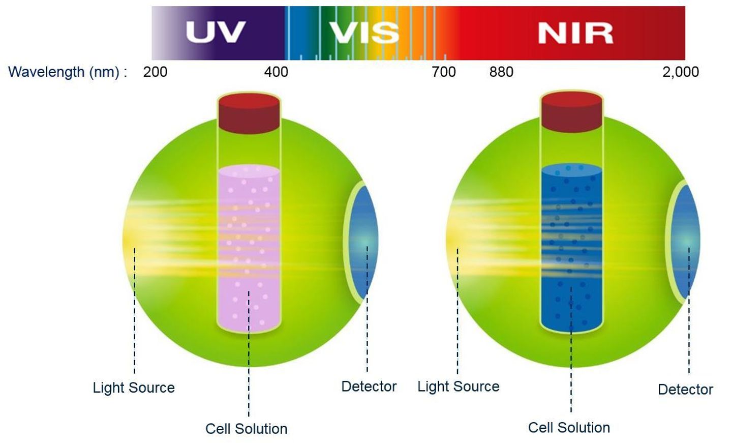 Optical Cell Density Measurement principle