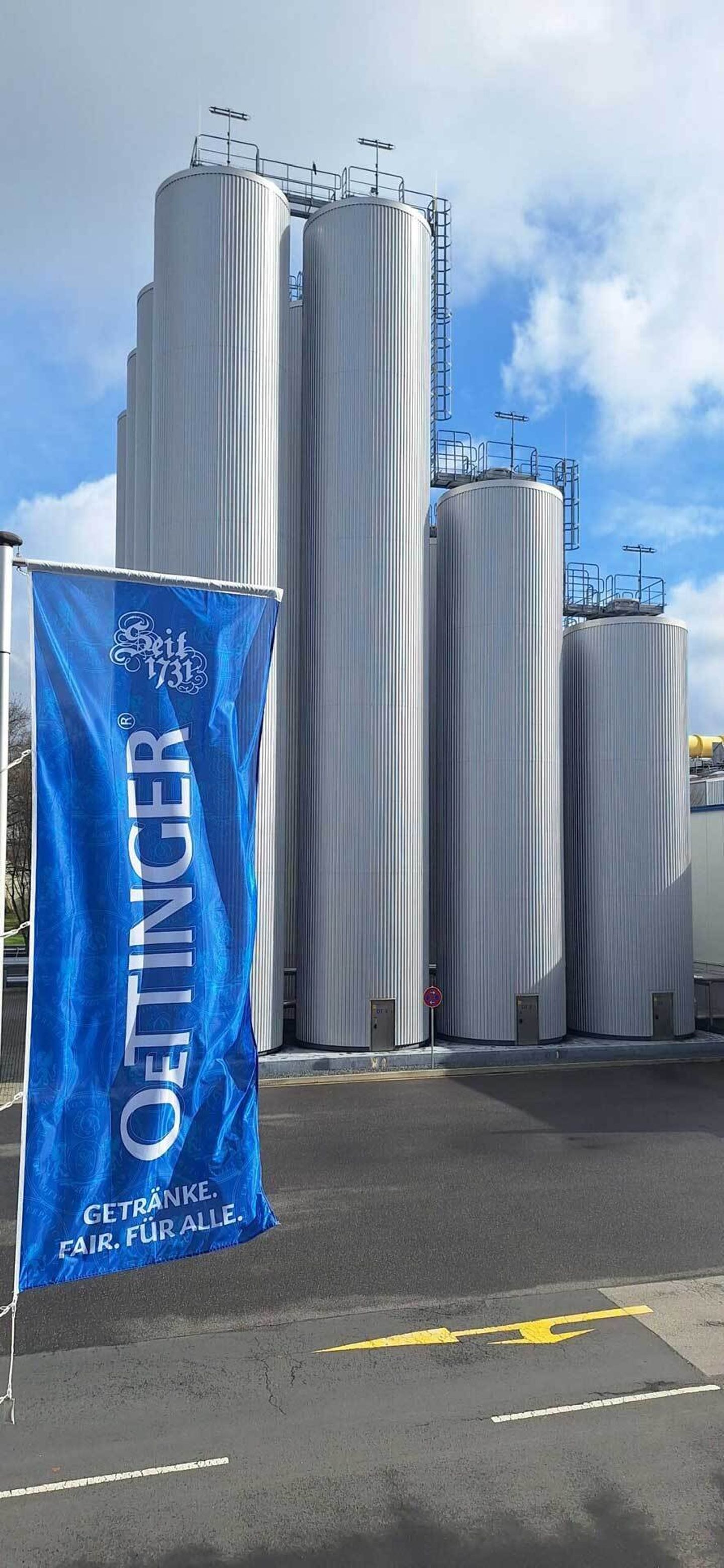 Oettinger brewery outside