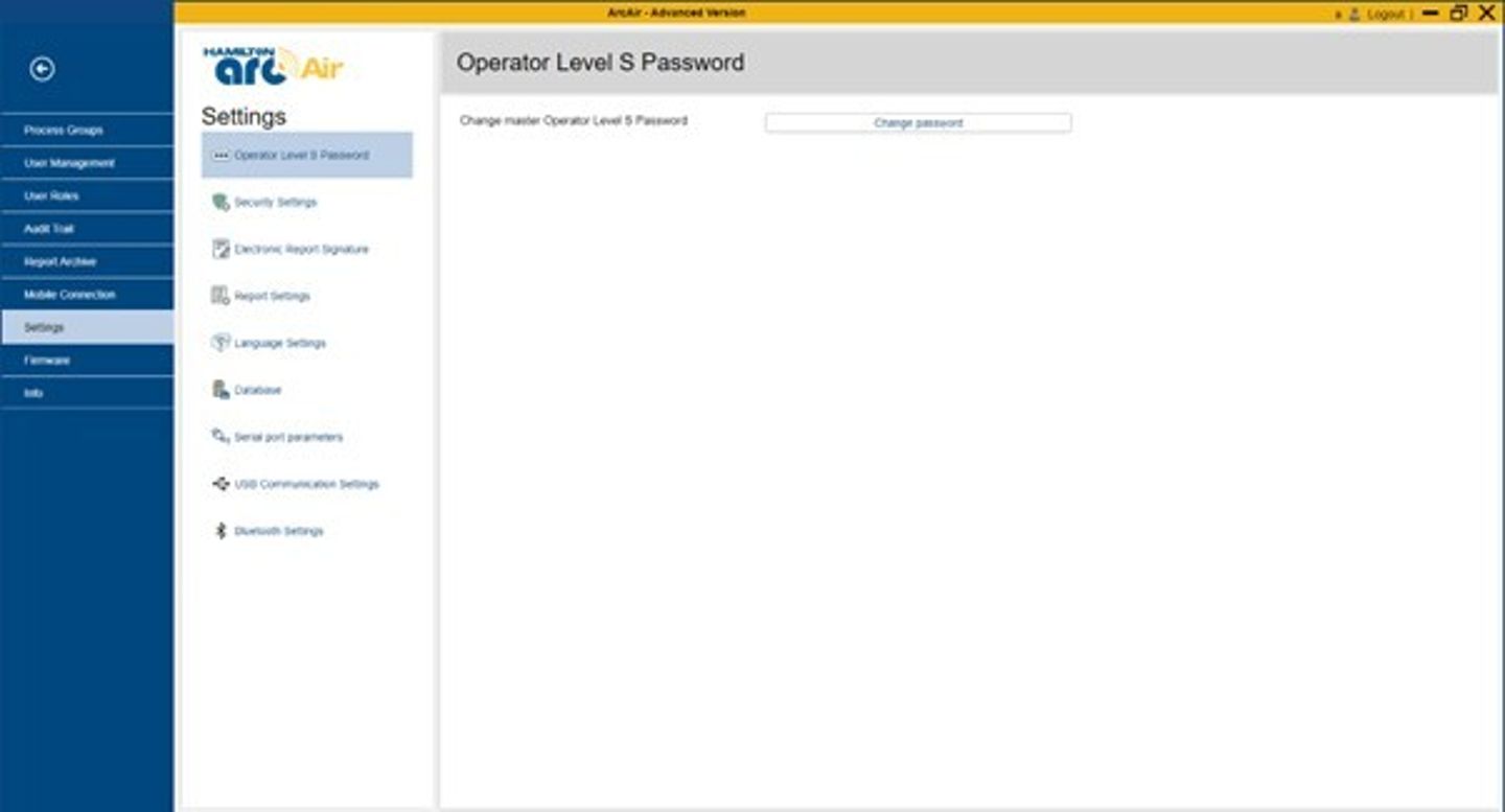Operator level s password