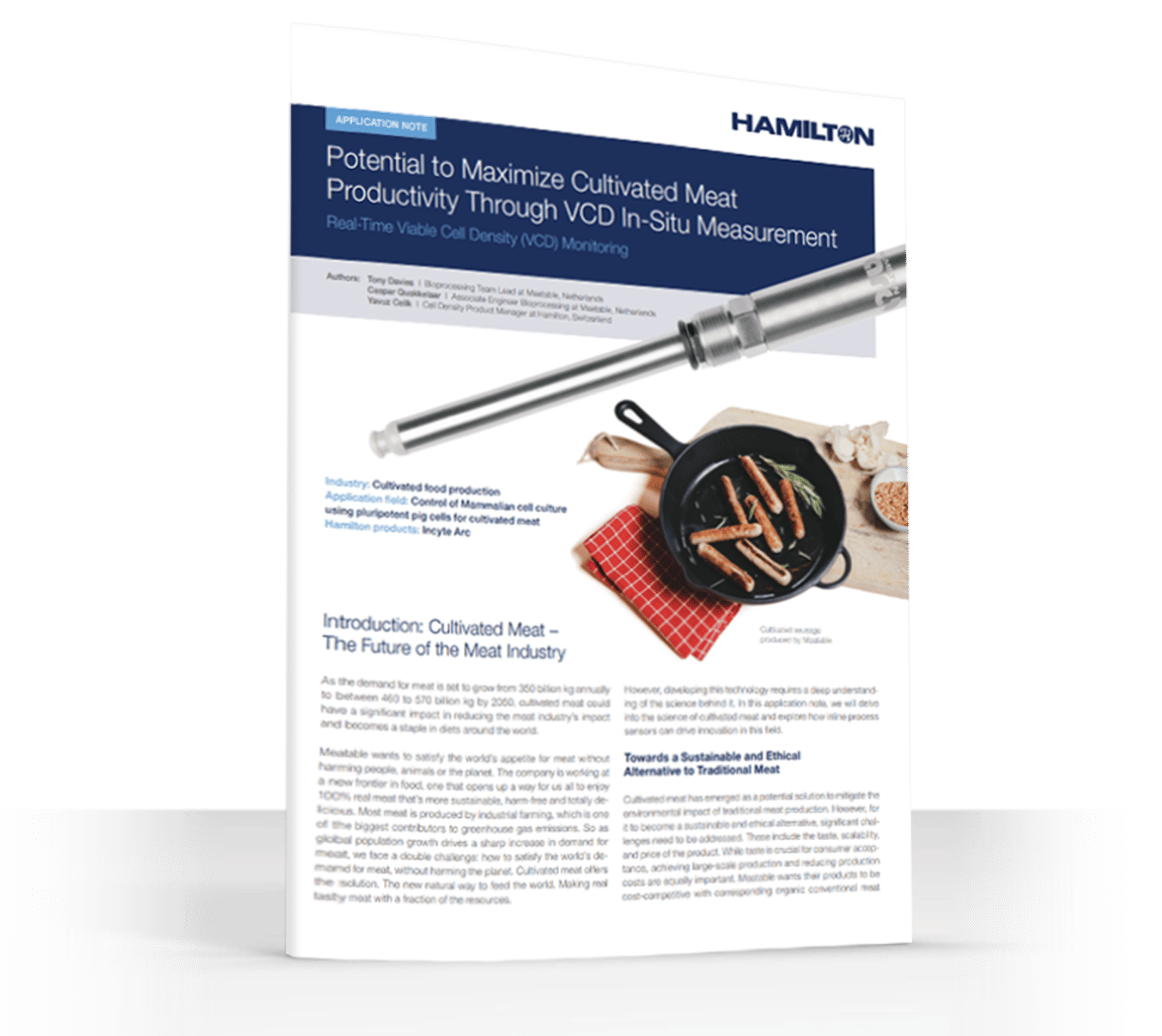 Application note for Cultivated Meat