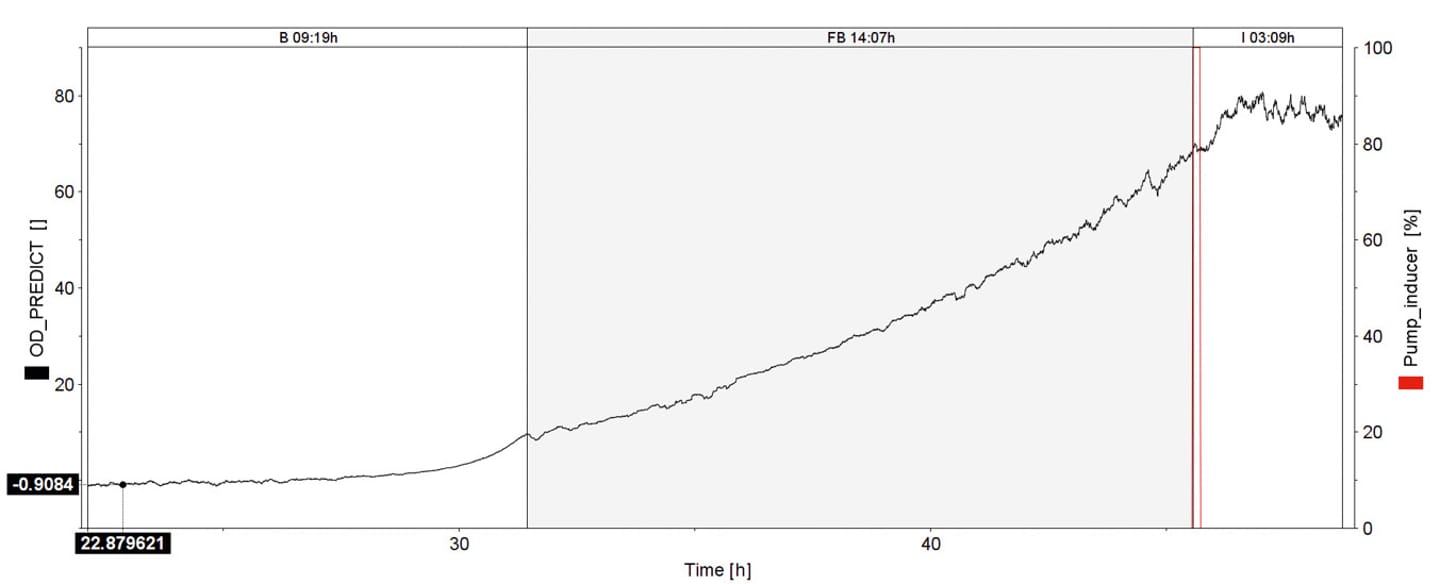 Predicted od600 automated induction e coli culture