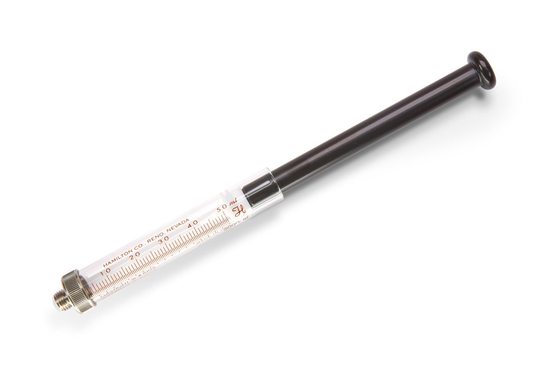 Hamilton 59000-45, 5 Milliliter Gastight Model 1005 Bubble Free Prime Instrument Syringe