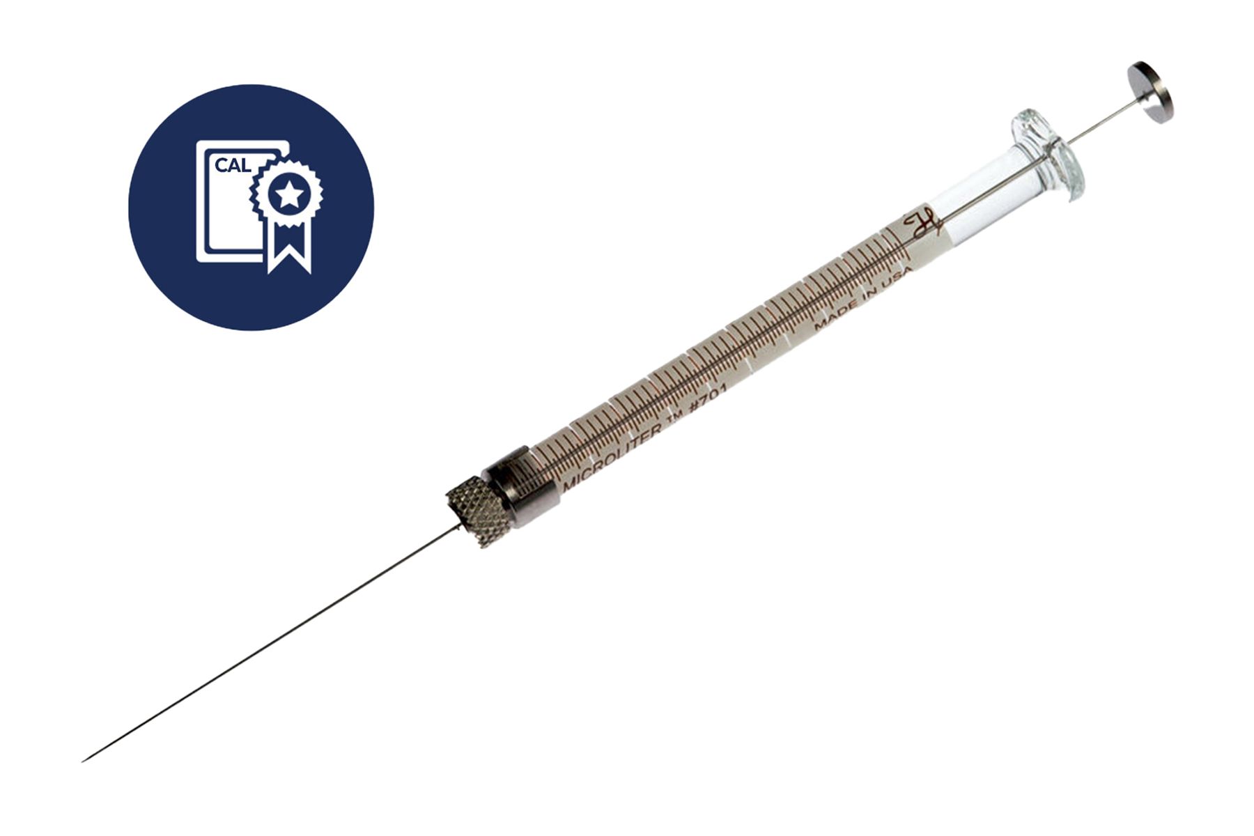 10 µL, Microliter Syringe, Removable Needle (RN), Calibrated Syringe, PN: CAL80330