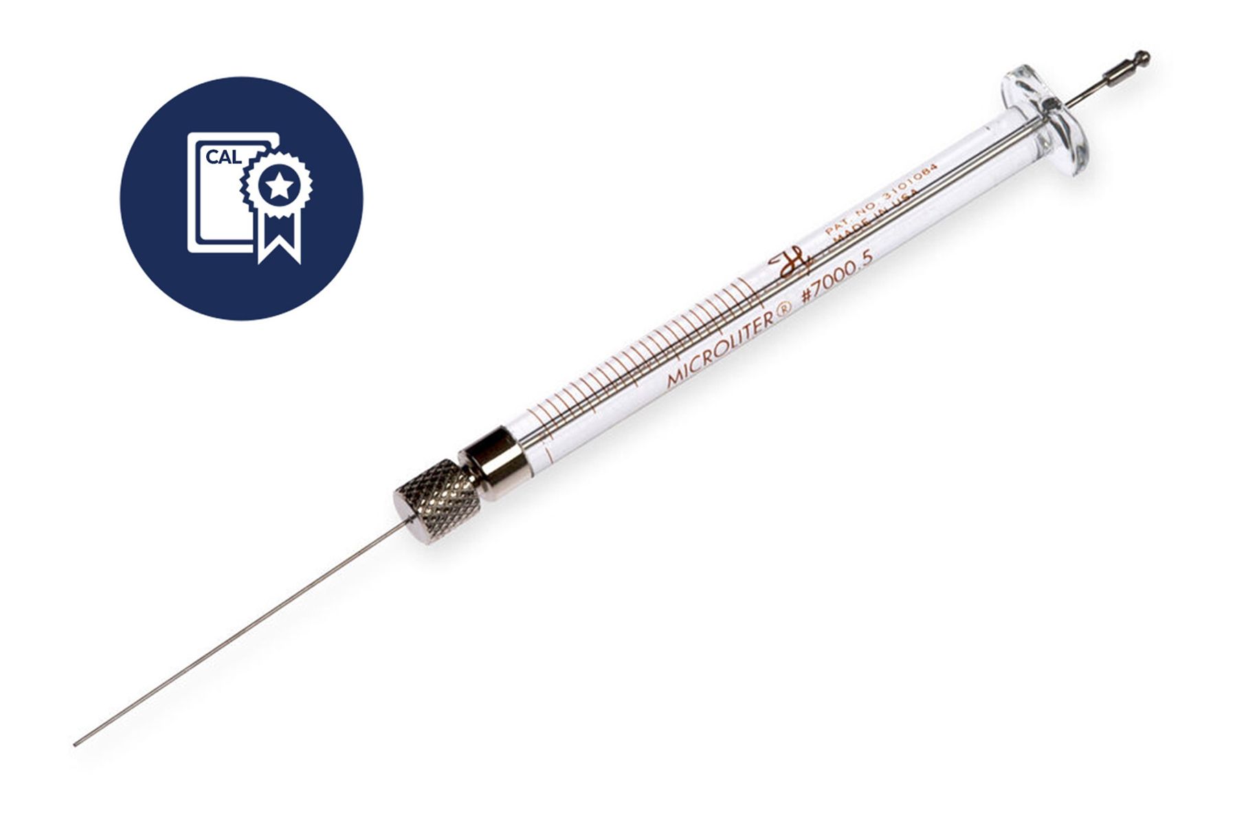 0.5 µL, Microliter Agilent Autosampler Syringe Special, Calibrated Syringe, PN: CAL86274