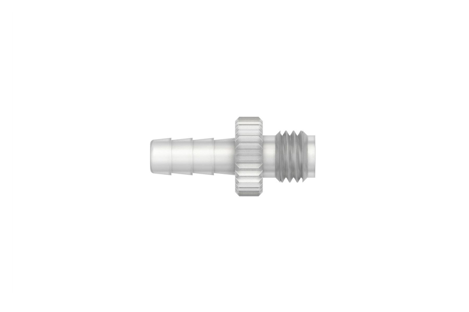 Male 1/4"-28 (HV) to 1/8" Barb Adapter