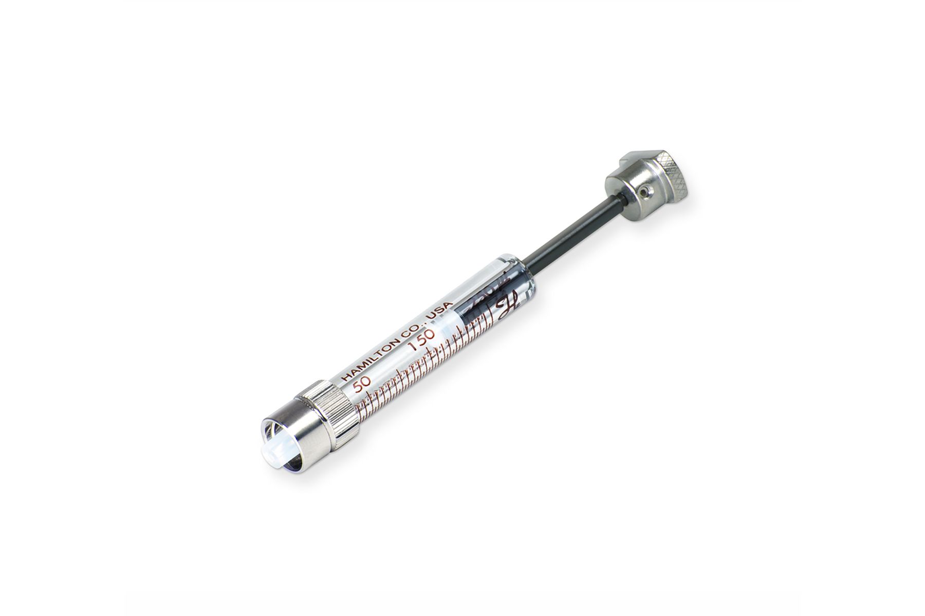 Hamilton 5495-30, 250 Microliter Gastight Model 1750.5 Luer Lock, Half-Height Instrument Syringe