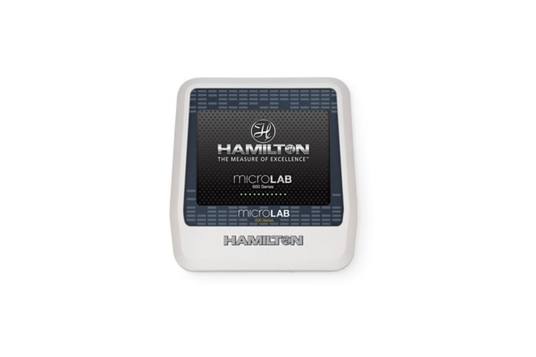 Hamilton microLAB 600 Series controller unit, white enclosure with dark branded front panel
