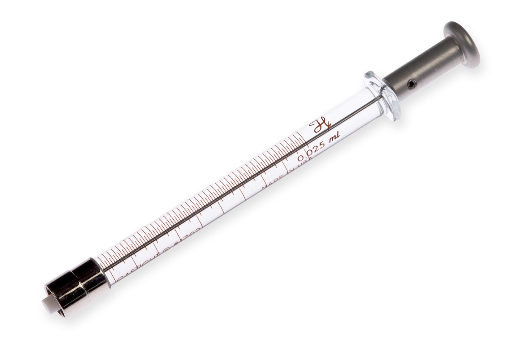 Hamilton 80222, 25 Microliter Gastight Model 1702 Luer Lock Instrument Syringe