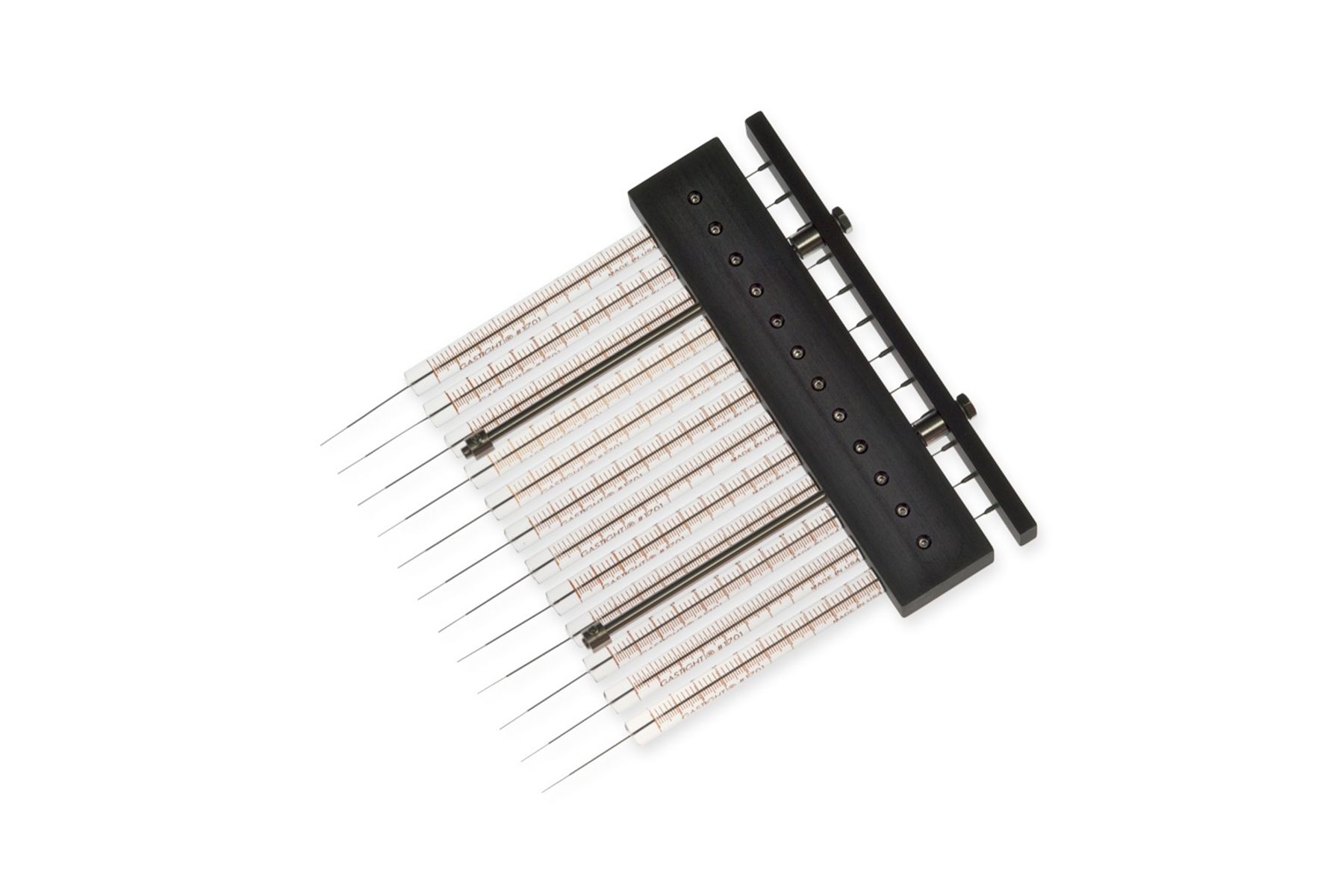 Hamilton 10 µL, Model 1701 N 12CH Gel Loading SYR, Cemented NDL, 0.4 mm, 1 in, point style 3