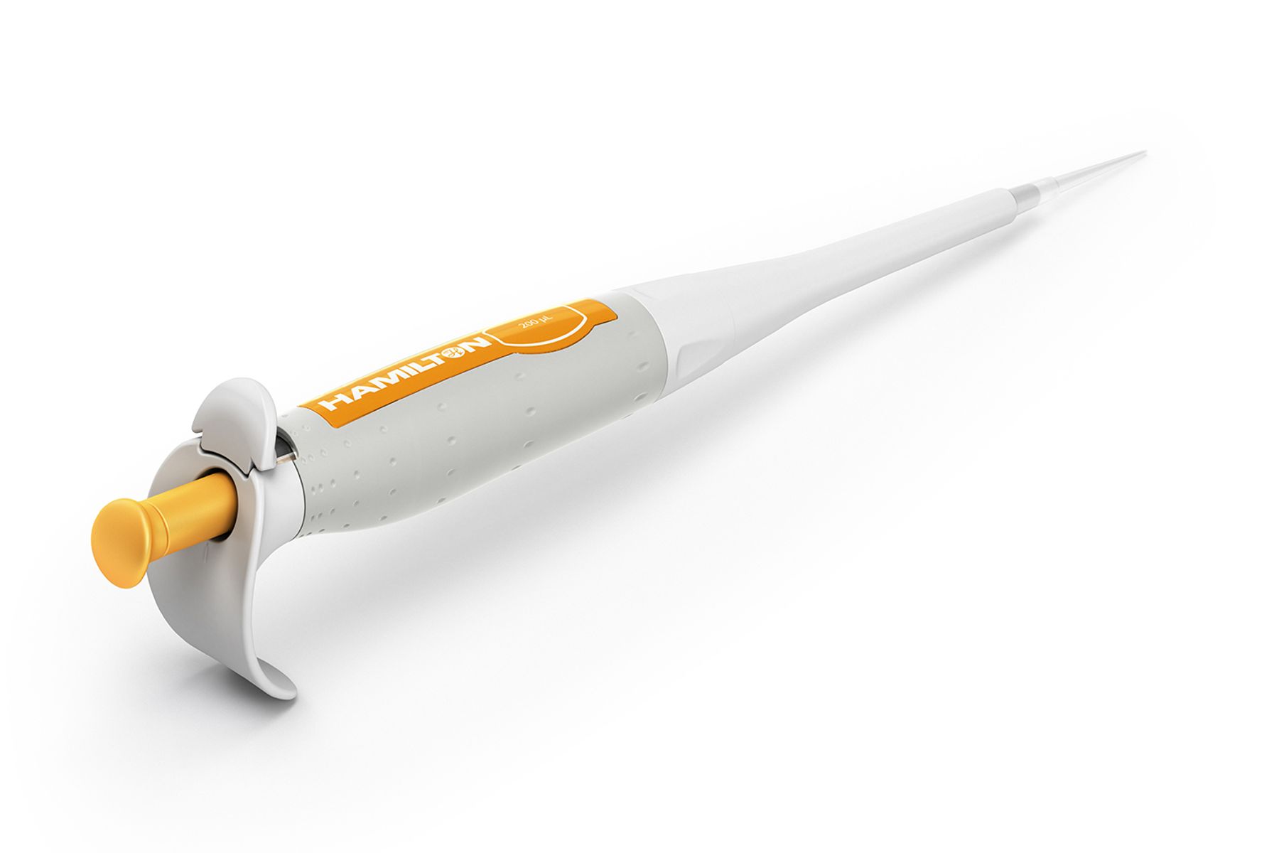 Hamilton's Fixed Volume SoftGrip Pipette 200 µL Back Left View