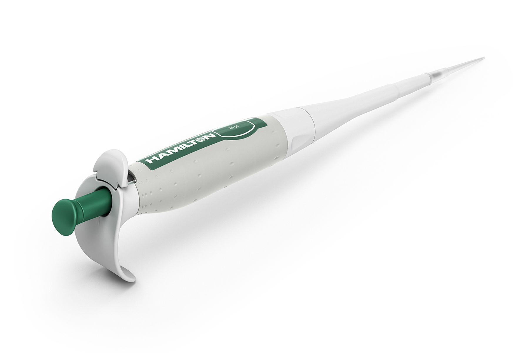 Hamilton's Fixed Volume SoftGrip Pipette 25 µL Back Left View