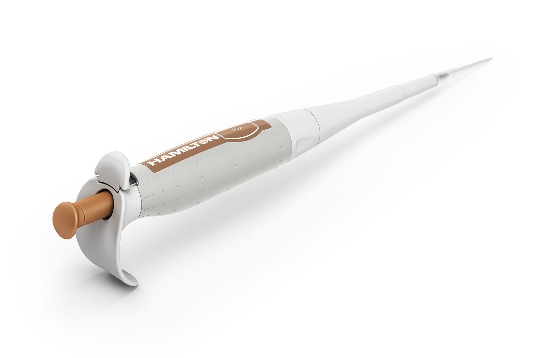 Hamilton's Fixed Volume SoftGrip Pipette 50 µL  Back Left View