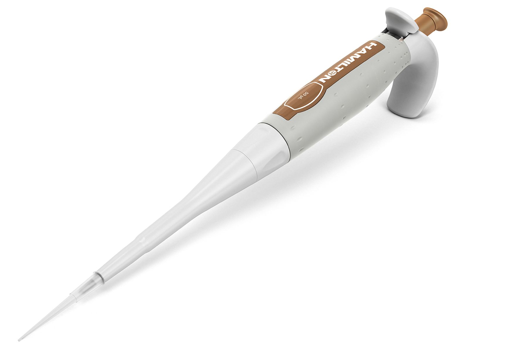 Hamilton's Fixed Volume SoftGrip Pipette 50 µL Side View