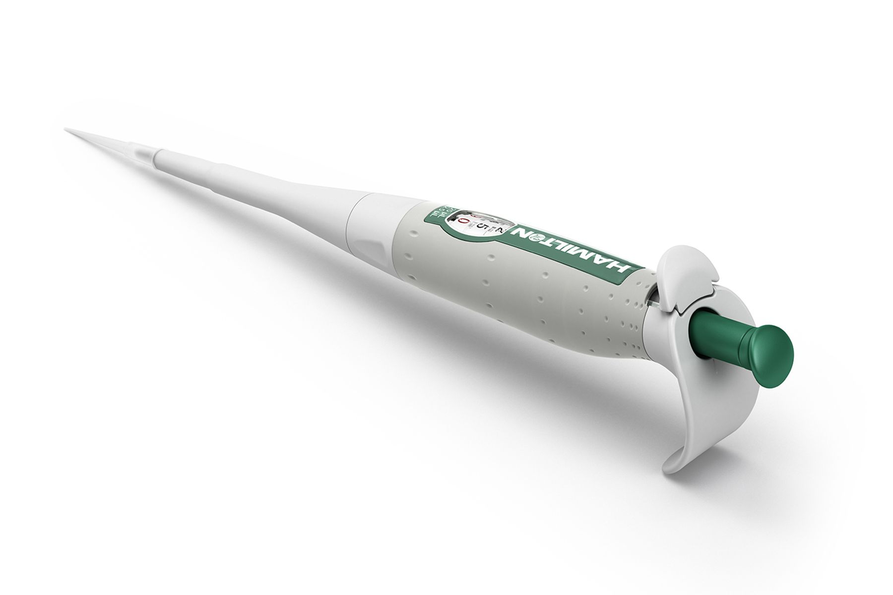 Hamilton's Adjustable Volume SoftGrip Pipette 25-2.5 µL Back View