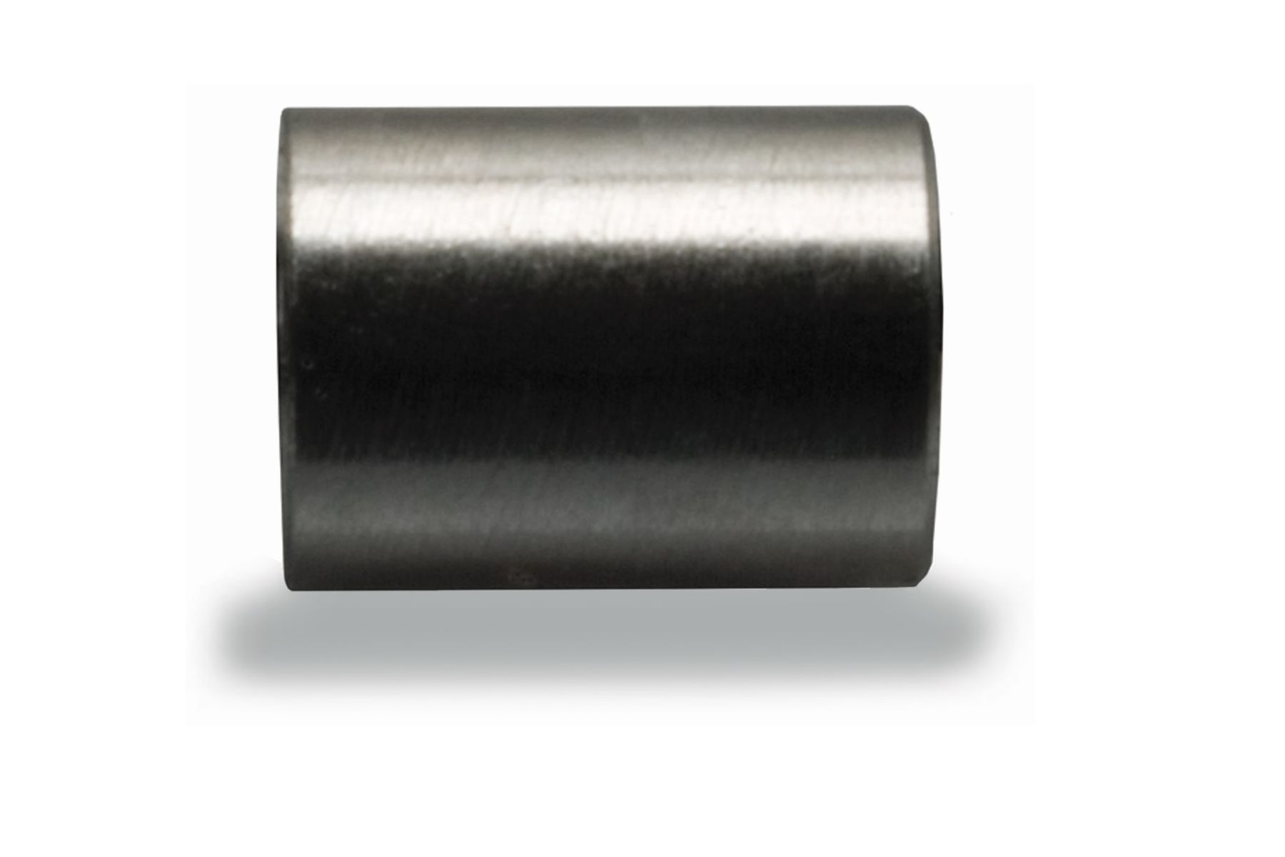 Small cylindrical metal seal spacer with a smooth machined finish