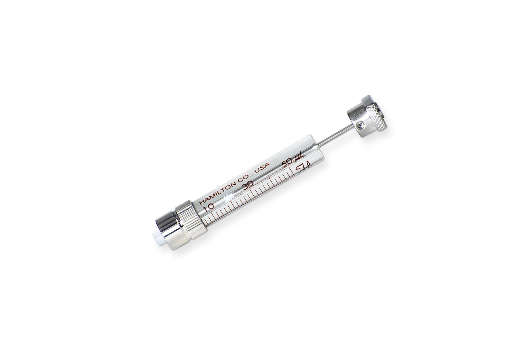 Hamilton 5495-20, 50 Microliter Gastight Model 1702.5 Luer Lock, Half-Height Instrument Syringe