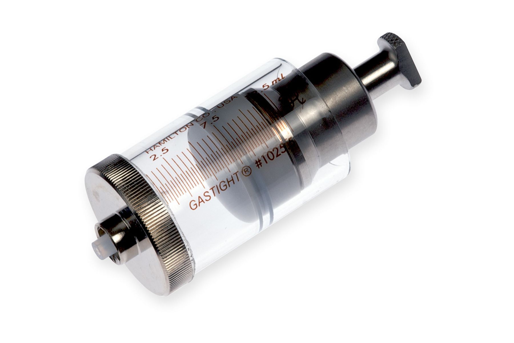 Hamilton 5495-55, 12.5 Milliliter Gastight Model 1025.5 Luer Lock, Half-Height Instrument Syringe