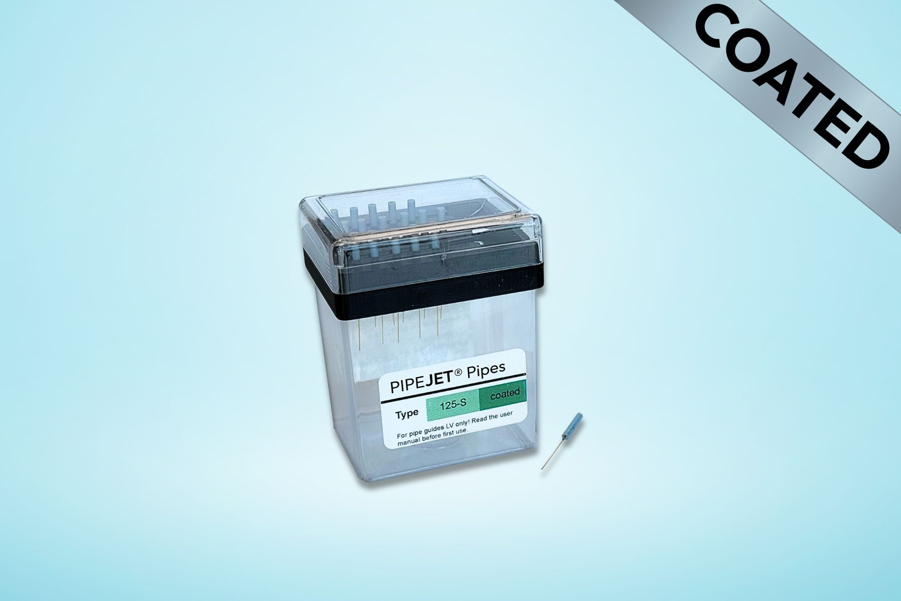 drop-on-demand nanoliter dispensing pipe 125µm coated