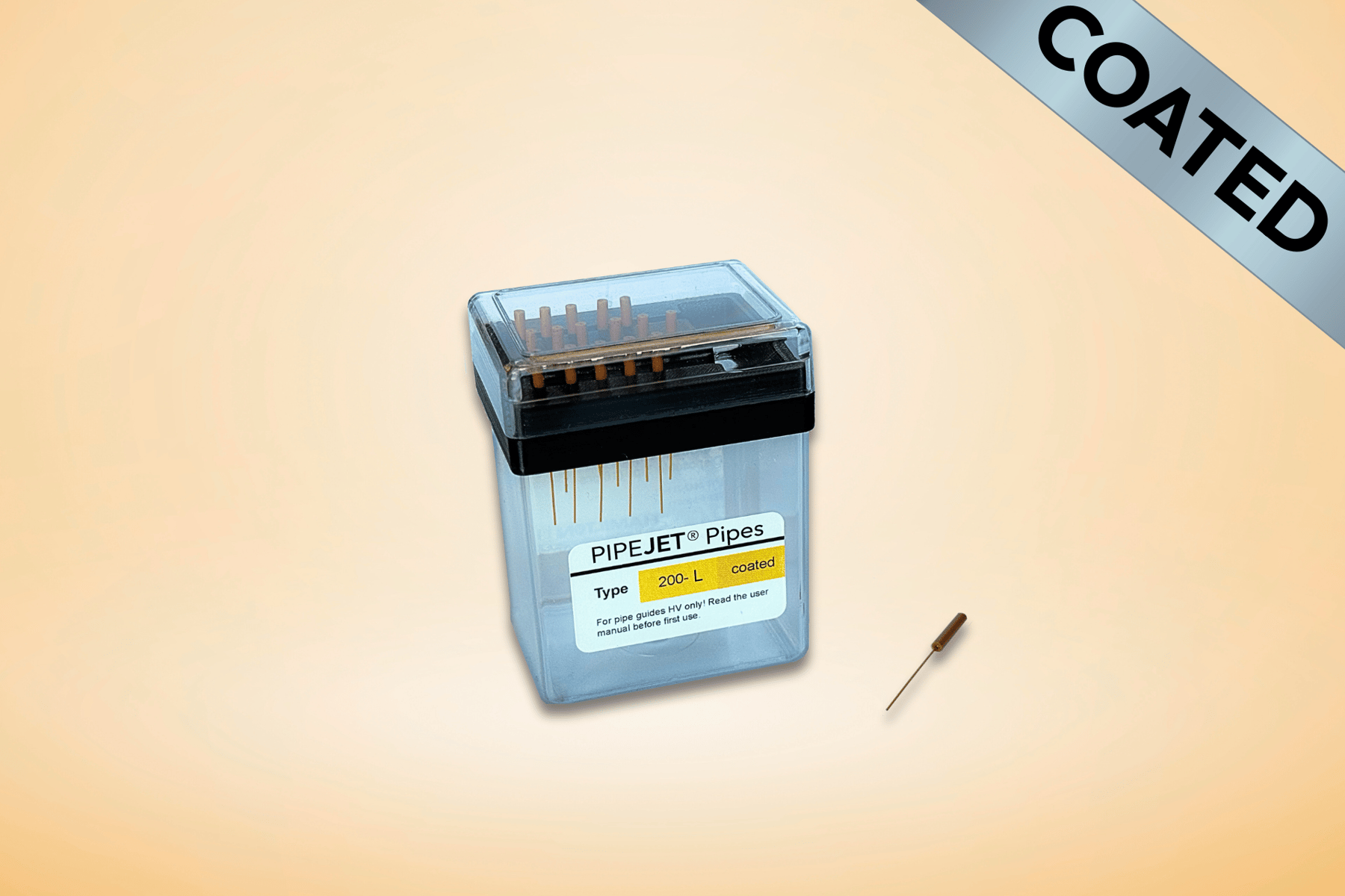 drop-on-demand nanoliter dispensing pipe 500µm Long Coated