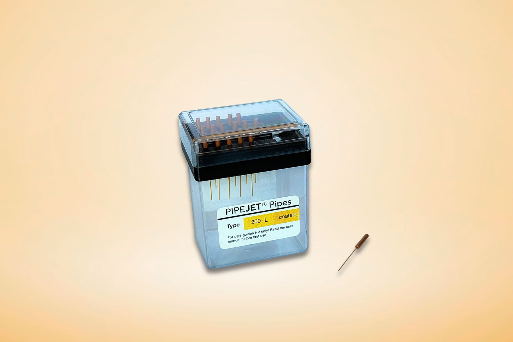 drop-on-demand nanoliter dispensing pipe 200µm Long