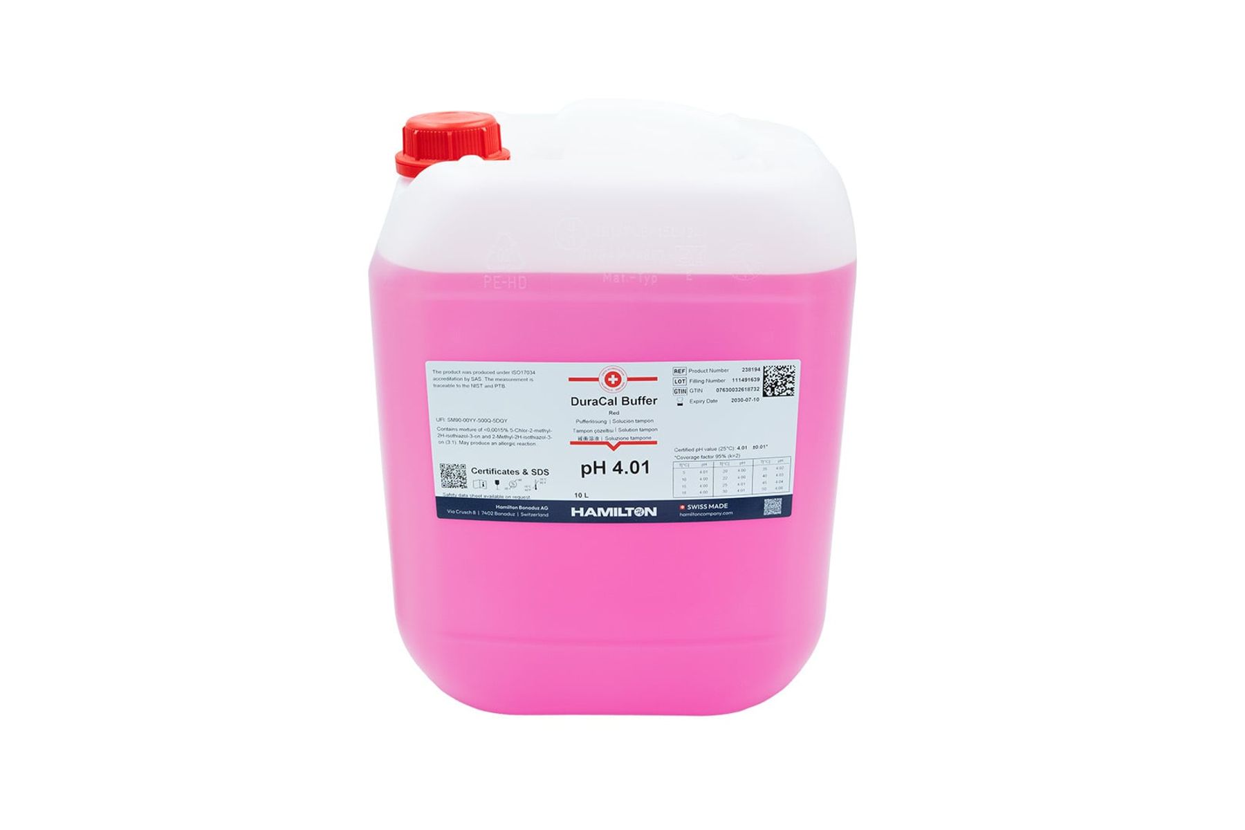 Duracal ph buffer 4 01 10 L 238194