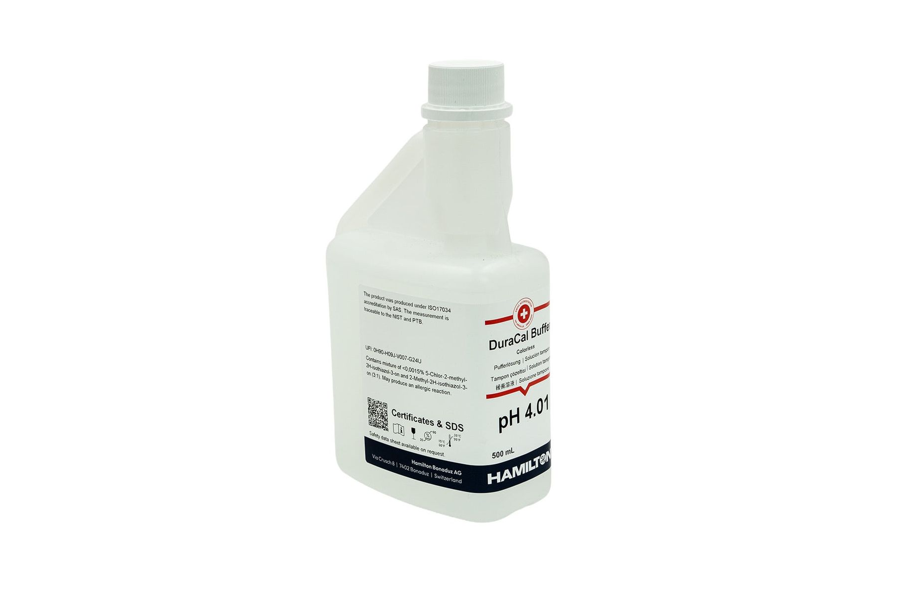 P H Buffer 4.01 500ml colourless