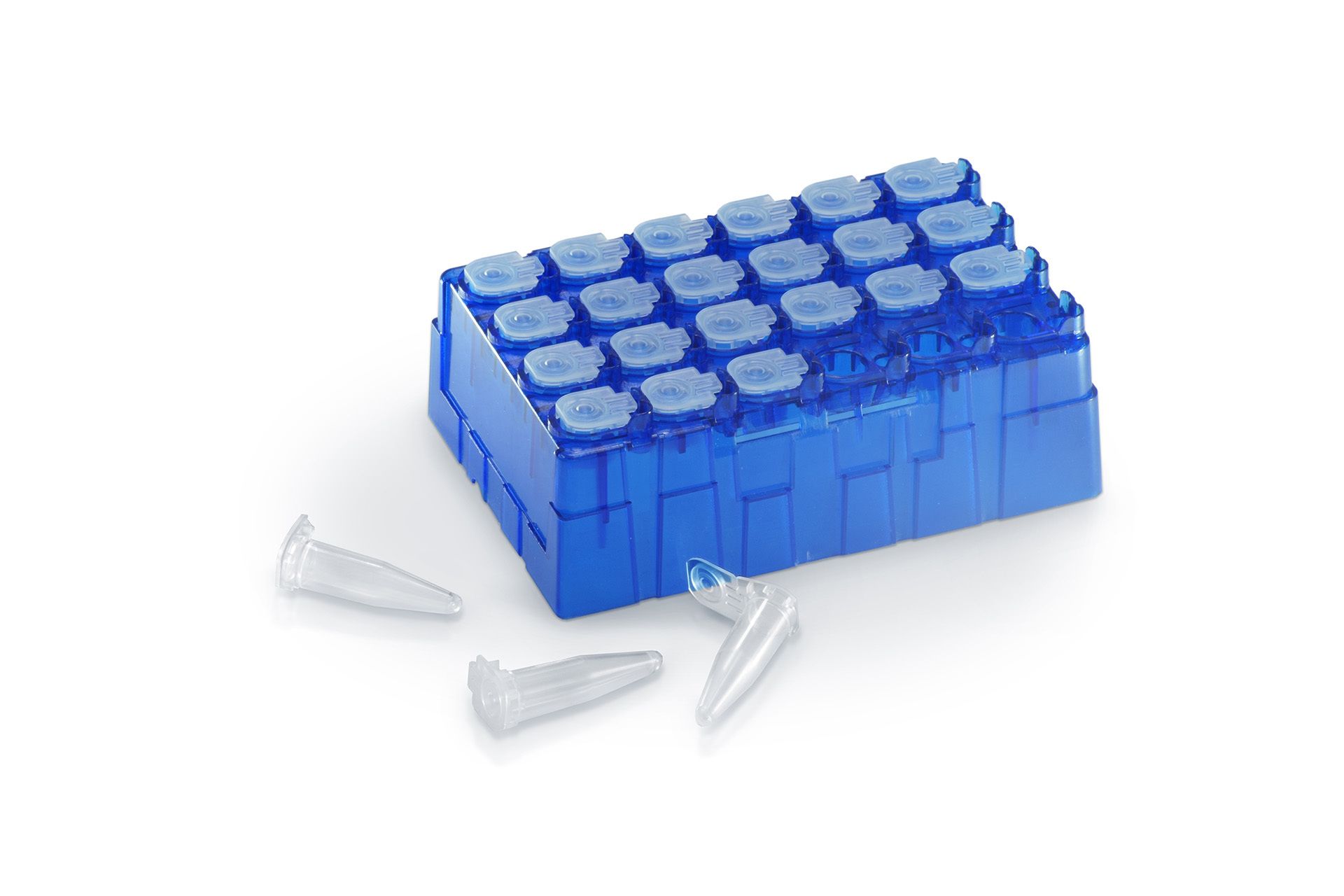 fliptubes in a fliptube rack