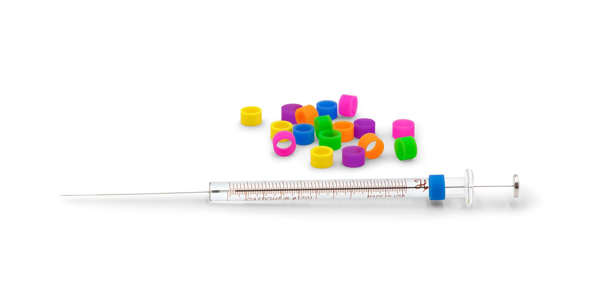 Photo of Color Bands on a syringe