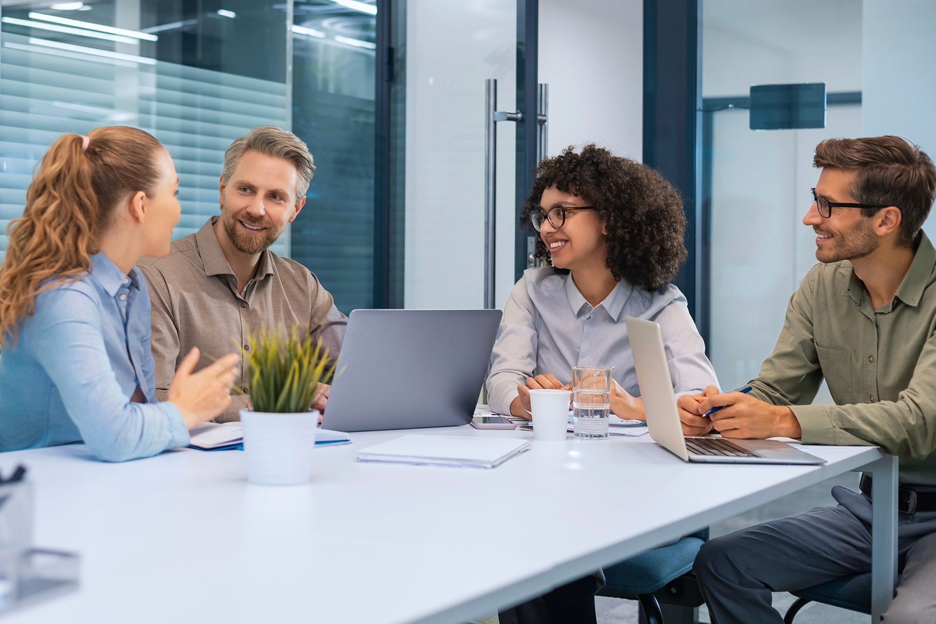 Employees in an office