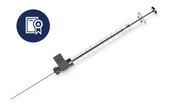 100 muL, Gastight Sample Lock Syringe, Large Removable Needle, Calibrated Syringe, PN: CAL81056