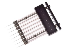 Hamilton 10 µL, Model 1701 N 8CH Gel Loading SYR, Cemented NDL, 0.4 mm, 1 in, point style 3