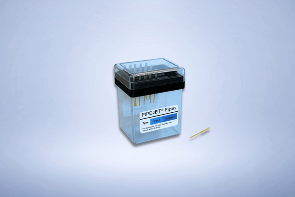 drop-on-demand nanoliter dispensing pipe 500µm Long
