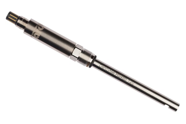 Hamilton Dencytee RS485 120 stainless steel cell density sensor with threaded fitting and multi-pin connector