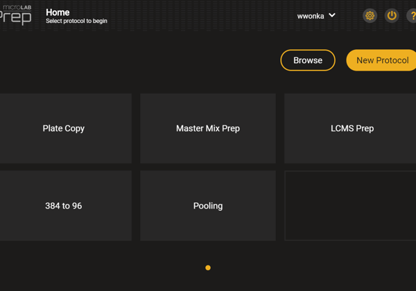 Select a protocol to begin your workflow